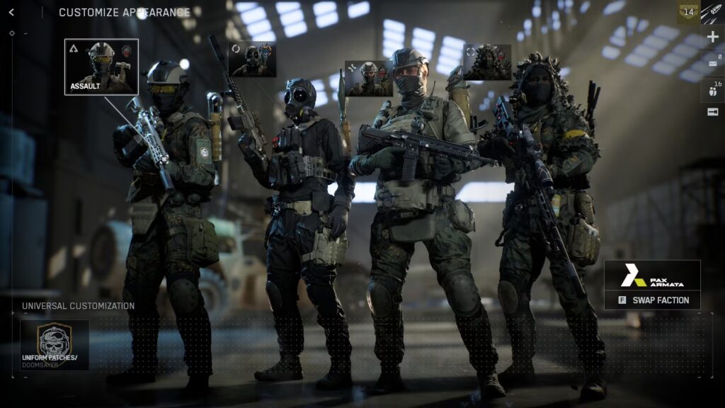 Todos los aspectos de personajes en Battlefield 6
