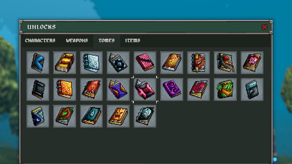 Lista de niveles de tomos de Megabonk