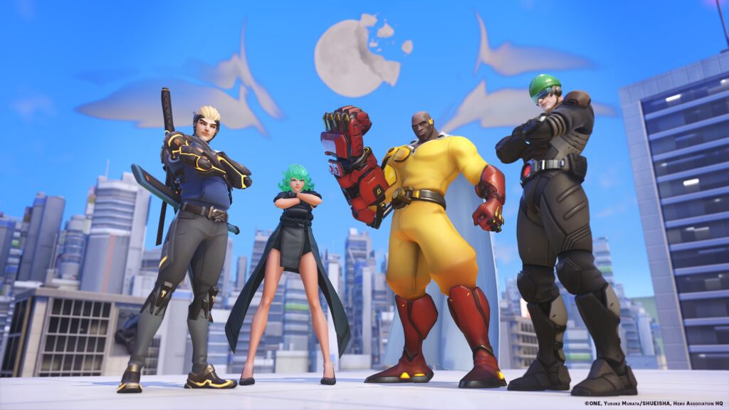 Overwatch 2 trae de vuelta la colaboración de One Punch Man con máscaras completamente nuevas
