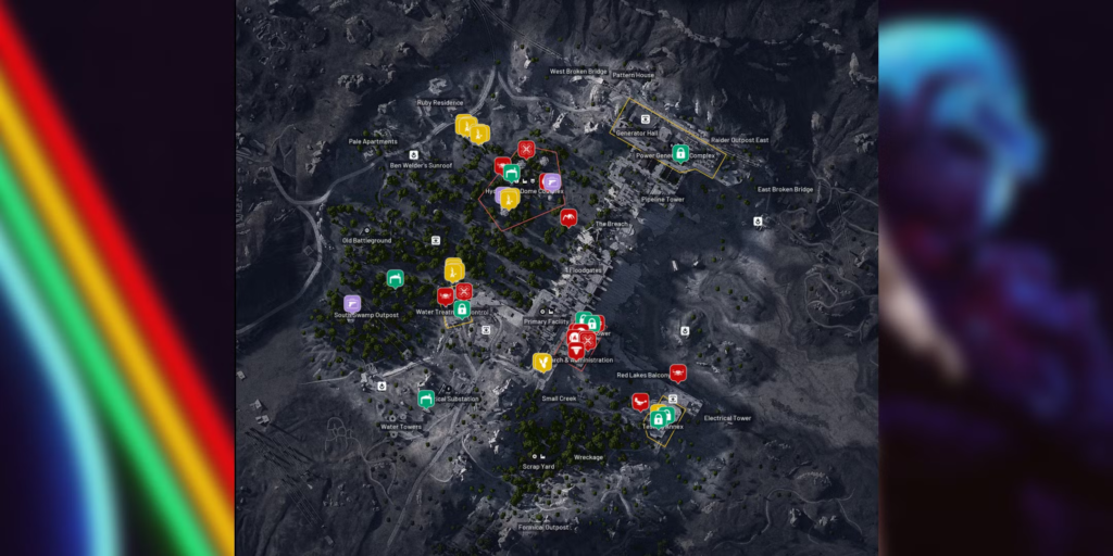 Mapa interactivo de Arc Raiders: Dam Battlegrounds