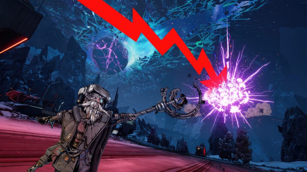 El número de jugadores de Borderlands 4 ha bajado un 96% desde su punto máximo