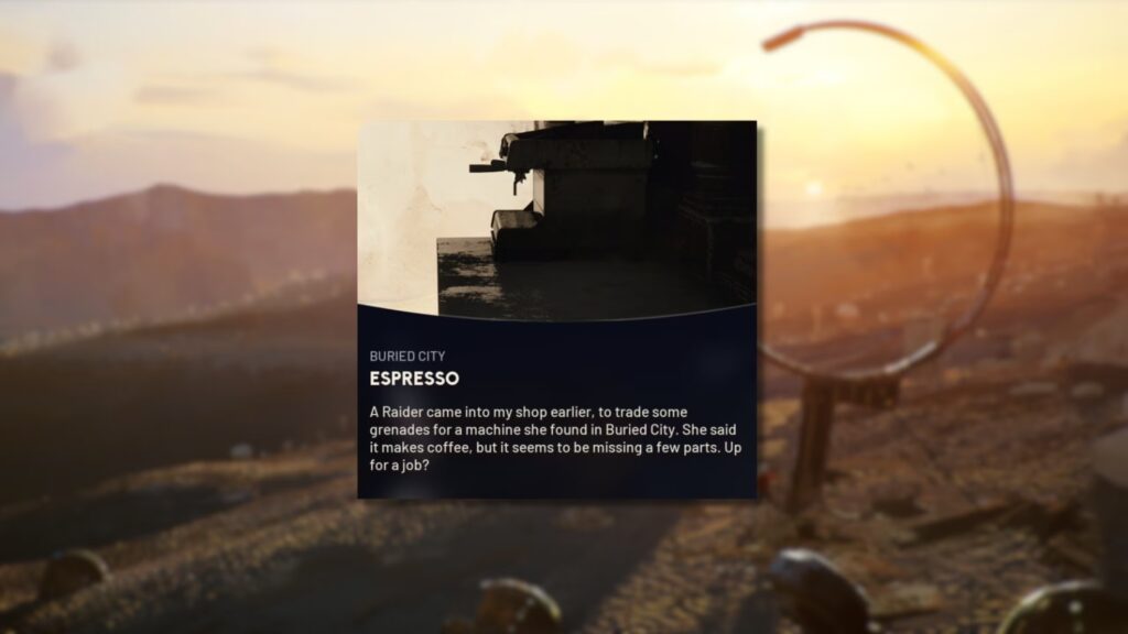 Ubicaciones de máquinas de espresso (Espresso Quest) en ARC Raiders