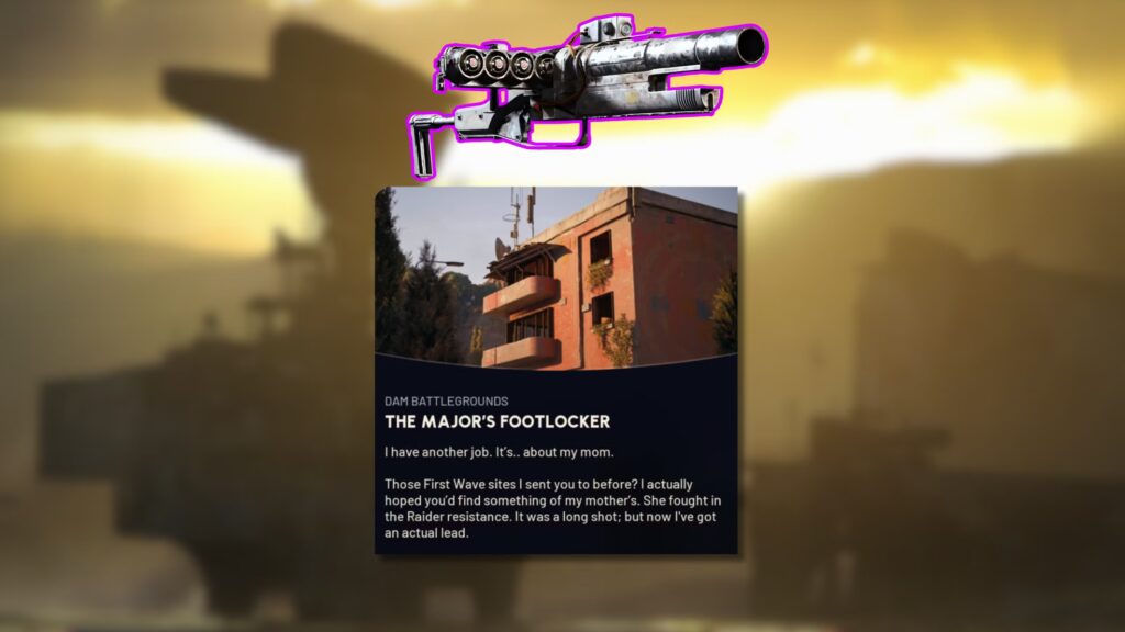 Ubicación de los recuerdos del mayor Aiva (baúl del mayor) en ARC Raiders