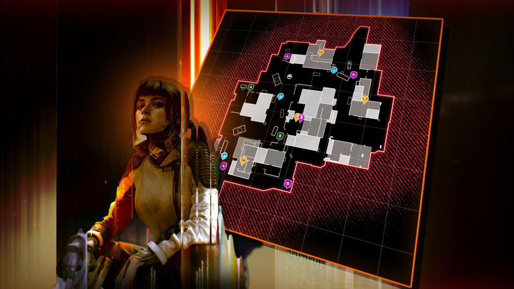 Mapa interactivo de Standoff multijugador de Black Ops 7