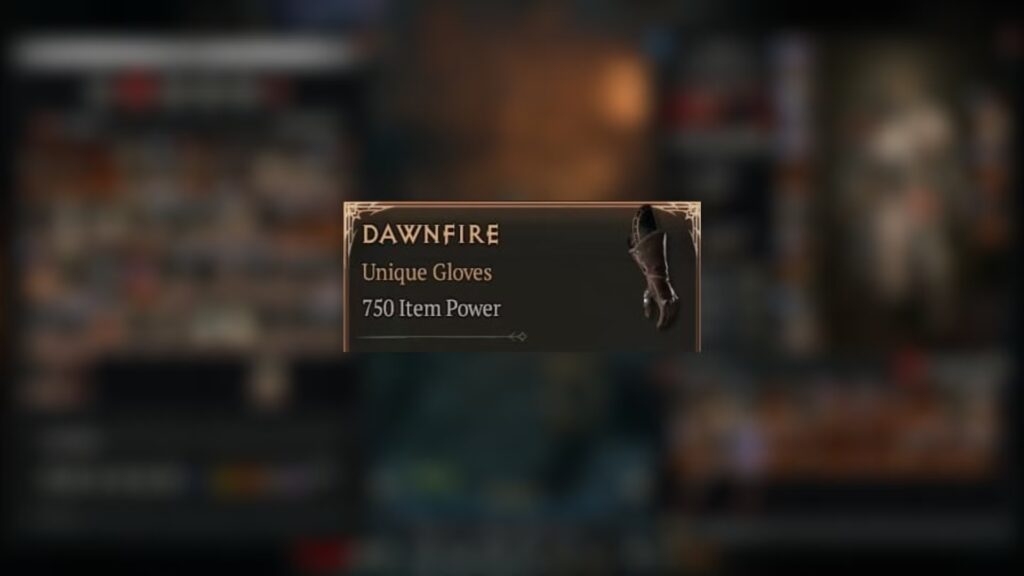Ubicación de entrega de Diablo 4 Dawnfire
