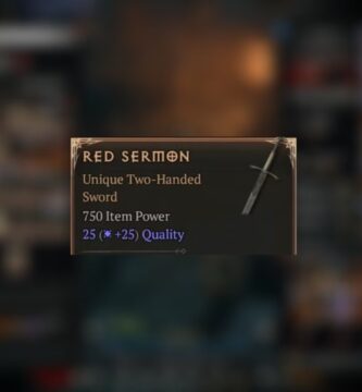 Dónde conseguir el sermón rojo en Diablo 4