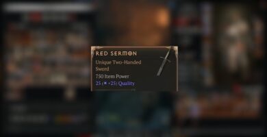 Dónde conseguir el sermón rojo en Diablo 4