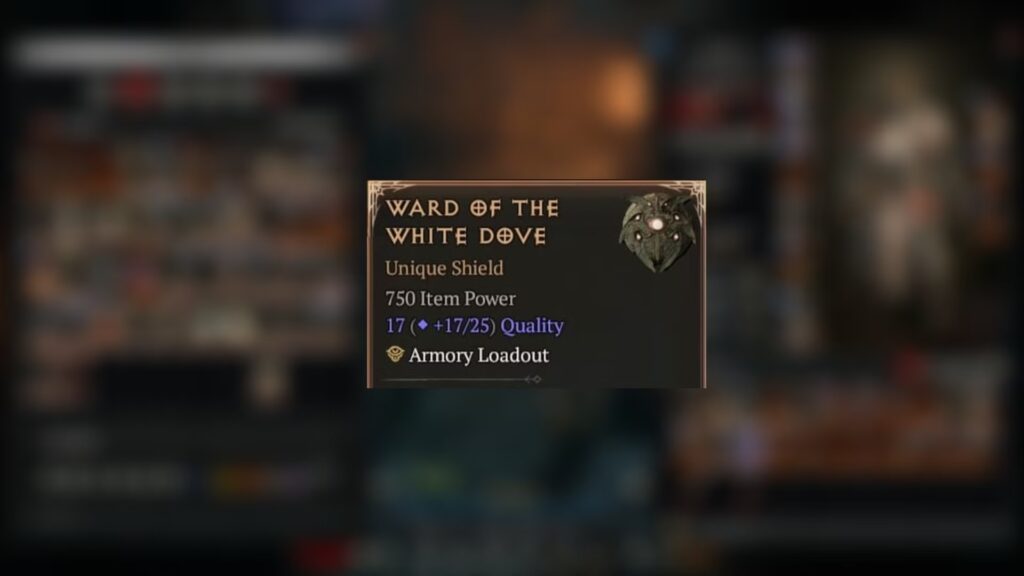Dónde conseguir Ward of the White Dove en Diablo 4