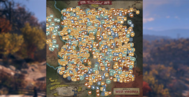 Mapa interactivo de Fallout 76