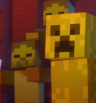 Jugador de Minecraft muestra una gran construcción de megagranja con tintes de colores