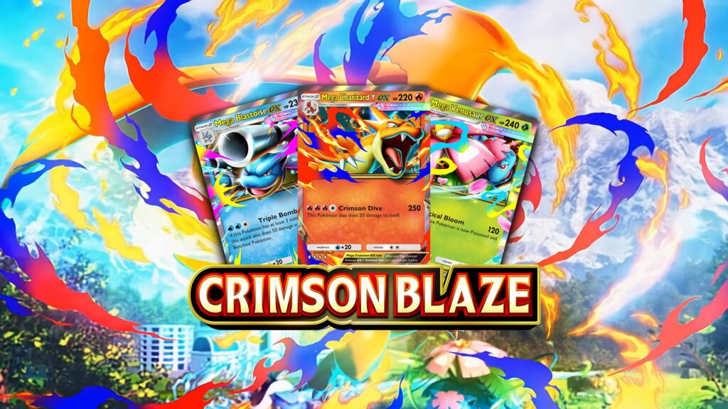 Tiempos oficiales de lanzamiento mundial de Crimson Blaze (nuevo paquete de bolsillo de JCC Pokémon)