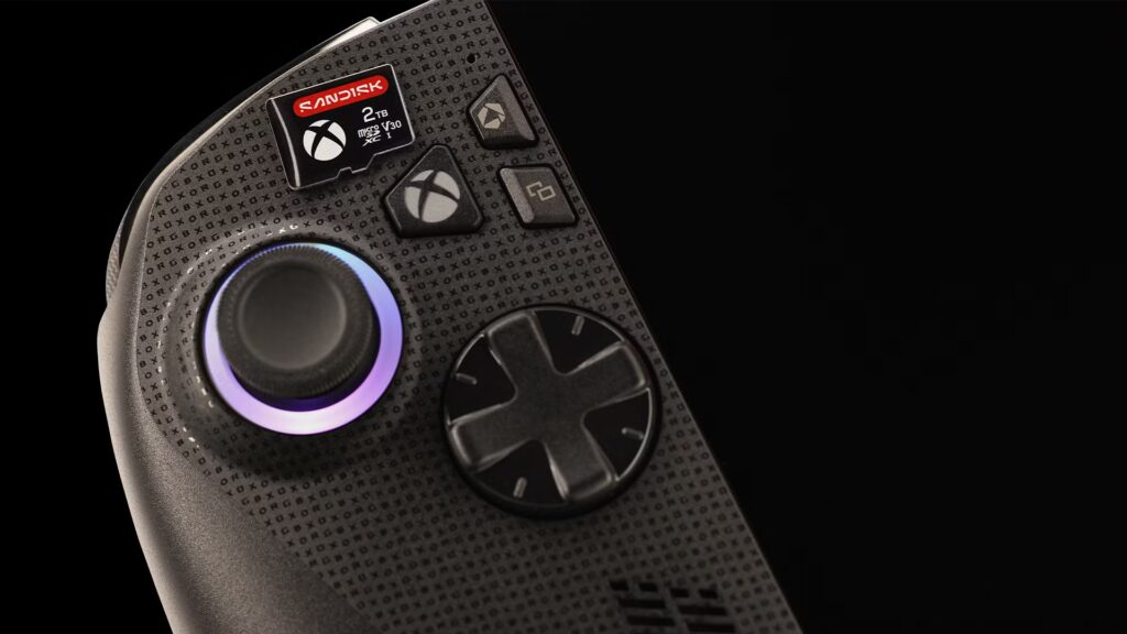 Tarjeta microSD SANDISK para ROG Xbox Ally (X): un pequeño hogar para tus juegos más importantes