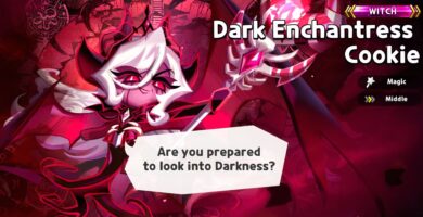Construcción de galletas Dark Enchantress y mejores ingredientes en Cookie Run Kingdom