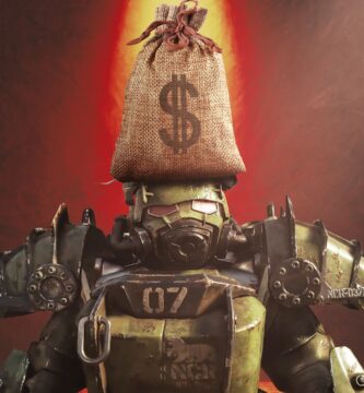 La servoarmadura NCR de Fallout 76 está atrapada entre la espada y la pared
