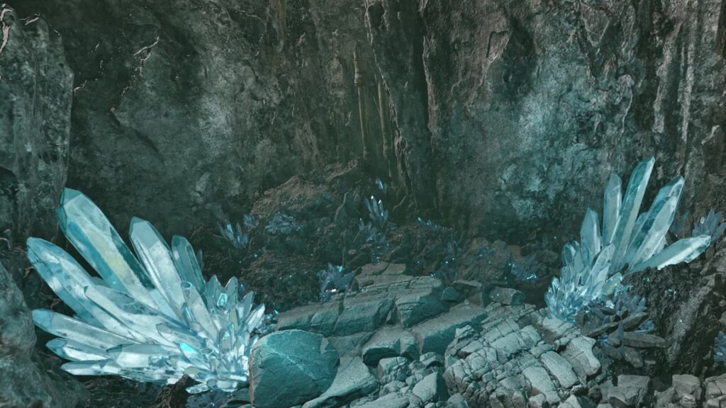 Ubicación del mineral de cuarzo en StarRupture