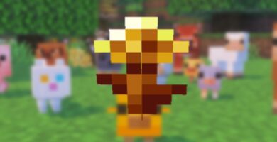 Cómo fabricar dientes de león dorados en Minecraft