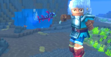 Cómo explorar cuevas submarinas en Hytale