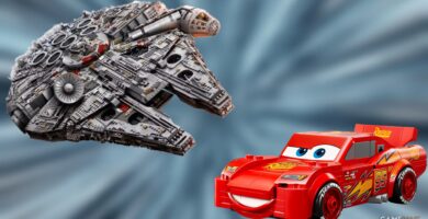 Fan de LEGO convierte la construcción de Lightning McQueen en el Halcón Milenario