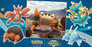 Debut de Klawf, Dhelmise brillante, engendros, incursiones, tareas de investigación y recompensas en Pokémon GO