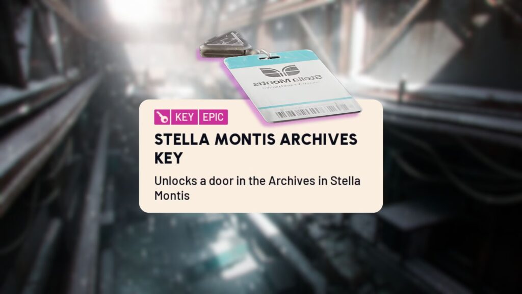 Ubicación clave de los archivos de Stella Montis en ARC Raiders