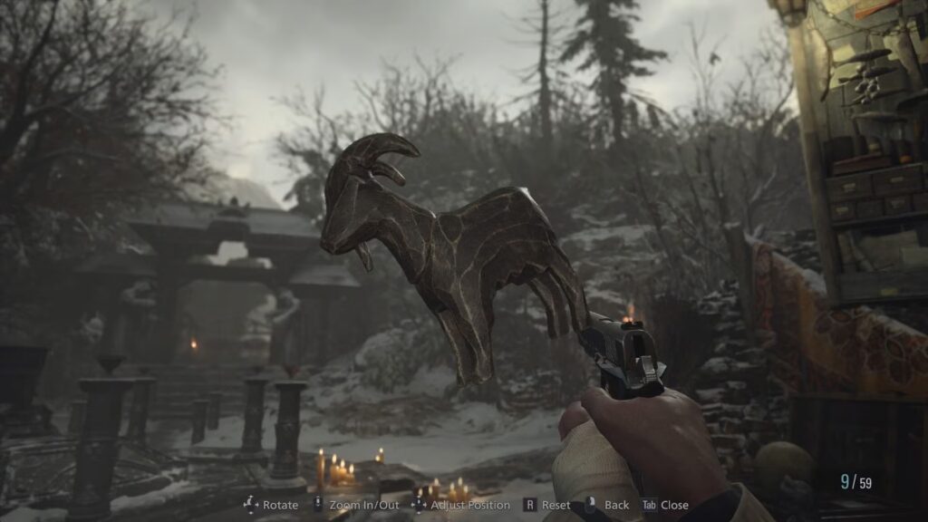 Cómo conseguir el tesoro del cuerpo y la cabeza de cabra de madera en RE8