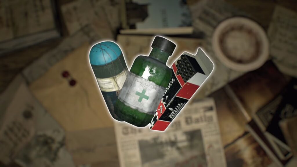 Todas las recetas de elaboración en Resident Evil 7