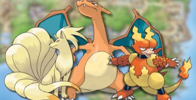Los mejores Pokémon de tipo fuego en rojo fuego y verde hoja