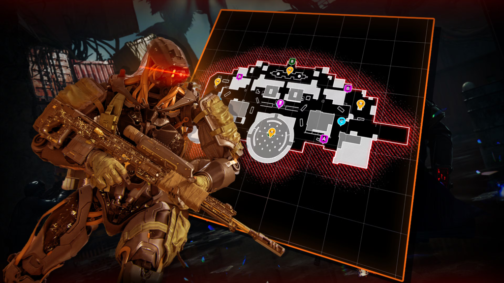 Mapa interactivo de Meltdown multijugador de Black Ops 7