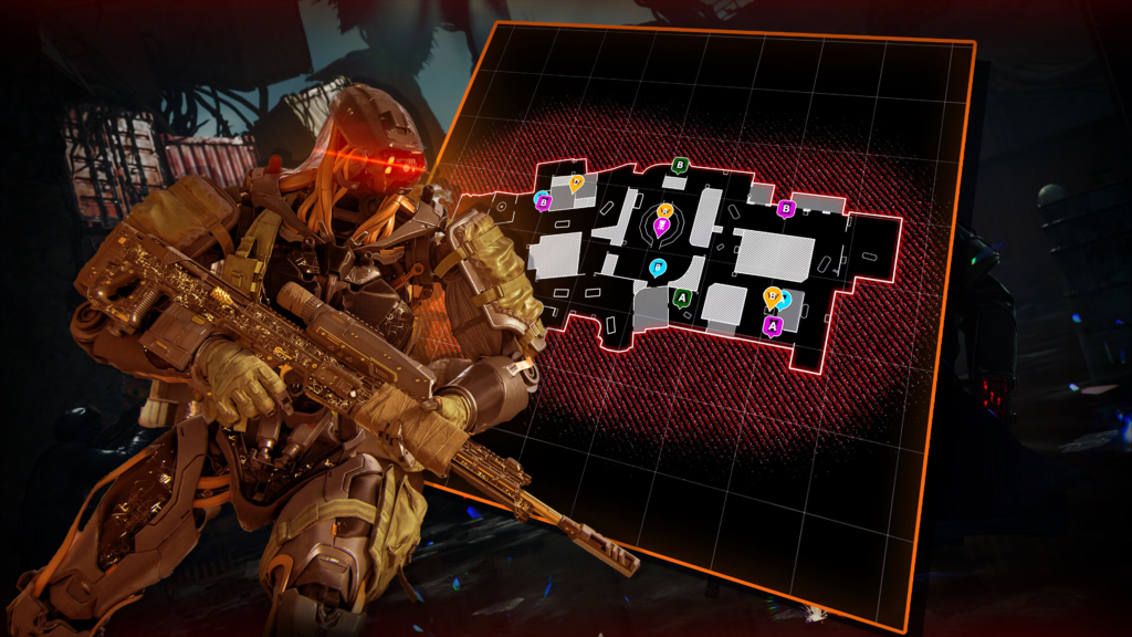 Mapa interactivo de barrios marginales multijugador de Black Ops 7