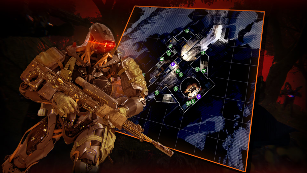 Mapa interactivo del cosmódromo de Zarya - CoD: Black Ops 7 Zombies