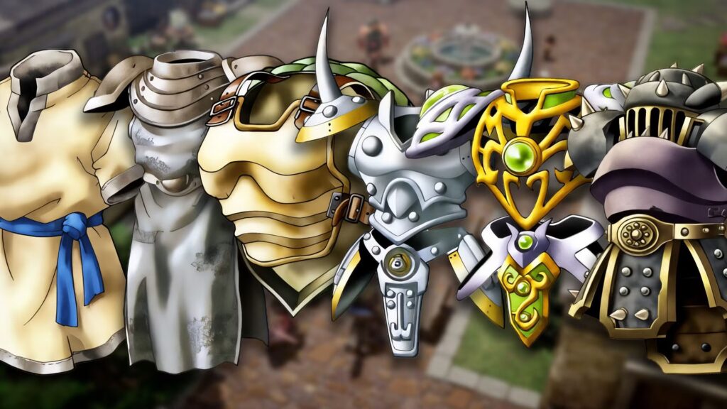 Todas las ubicaciones de armaduras (cabeza y torso) en Dragon Quest 7 reinventadas