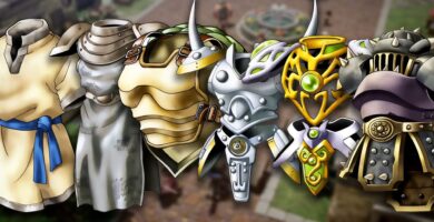 Todas las ubicaciones de armaduras (cabeza y torso) en Dragon Quest 7 reinventadas