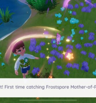 Ubicación de la mariposa Frostspore en Heartopia
