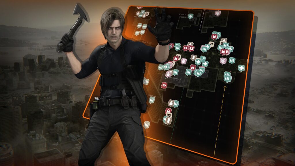 Resident Evil Requiem - Mapa interactivo de East Raccoon City