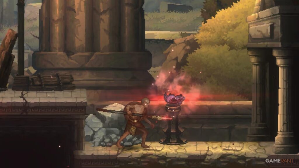 7500 recompensas de la galería de puertas de orbes de sangre en God of War Sons of Sparta