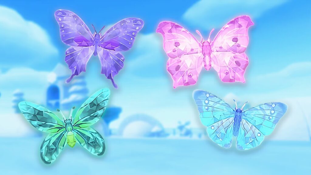 Todas las ubicaciones de mariposas de invierno en Heartopia