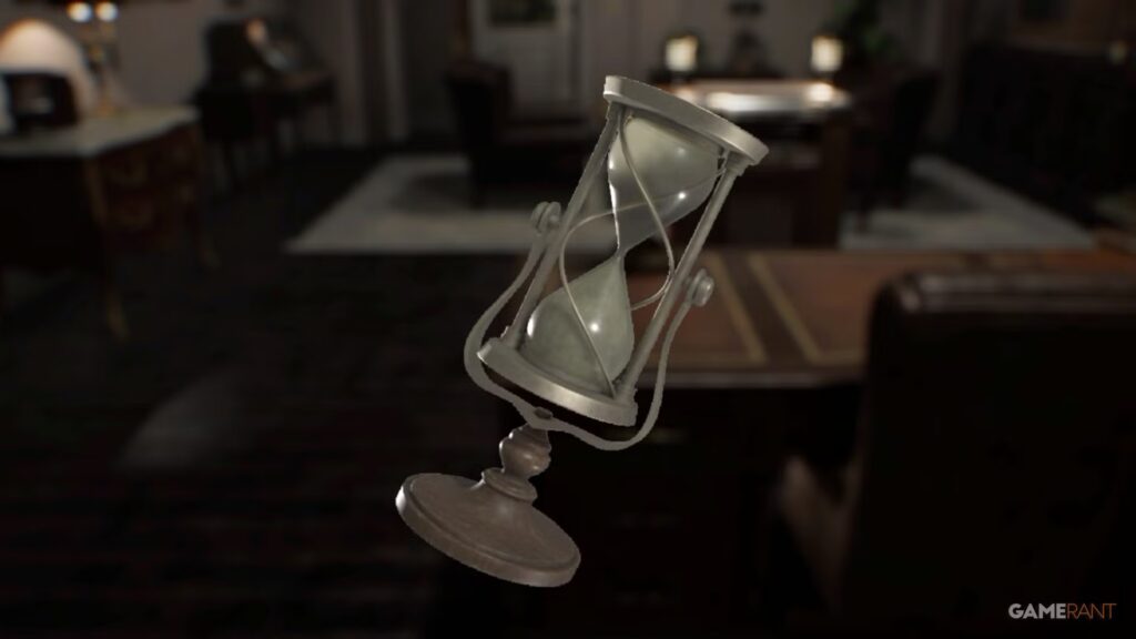 Guía de rompecabezas de Resident Evil Requiem VIP Suite (reloj de arena y doble hélice)