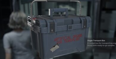 Cómo abrir la caja de transporte de órganos en RE9