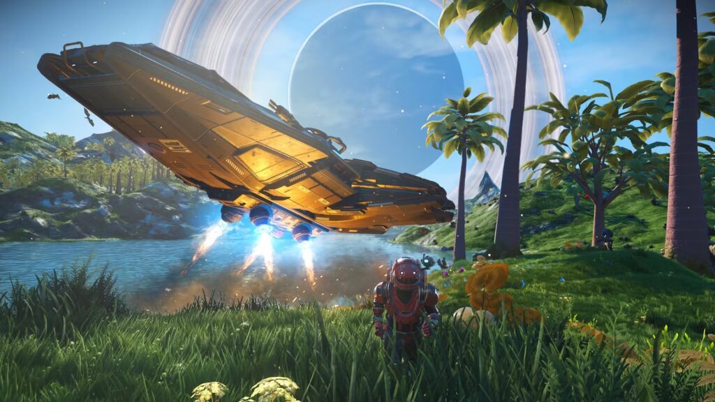 El jugador de No Man's Sky encuentra un planeta que parece provenir directamente de Light No Fire de Hello Games