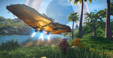 El jugador de No Man's Sky encuentra un planeta que parece provenir directamente de Light No Fire de Hello Games
