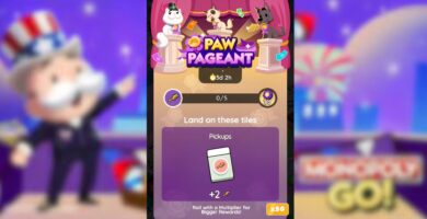Recompensas e hitos del concurso Monopoly GO Paw
