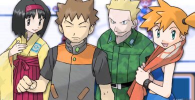 Guía completa de gimnasios, líderes y equipos de Pokémon Rojo Fuego y Verde Hoja