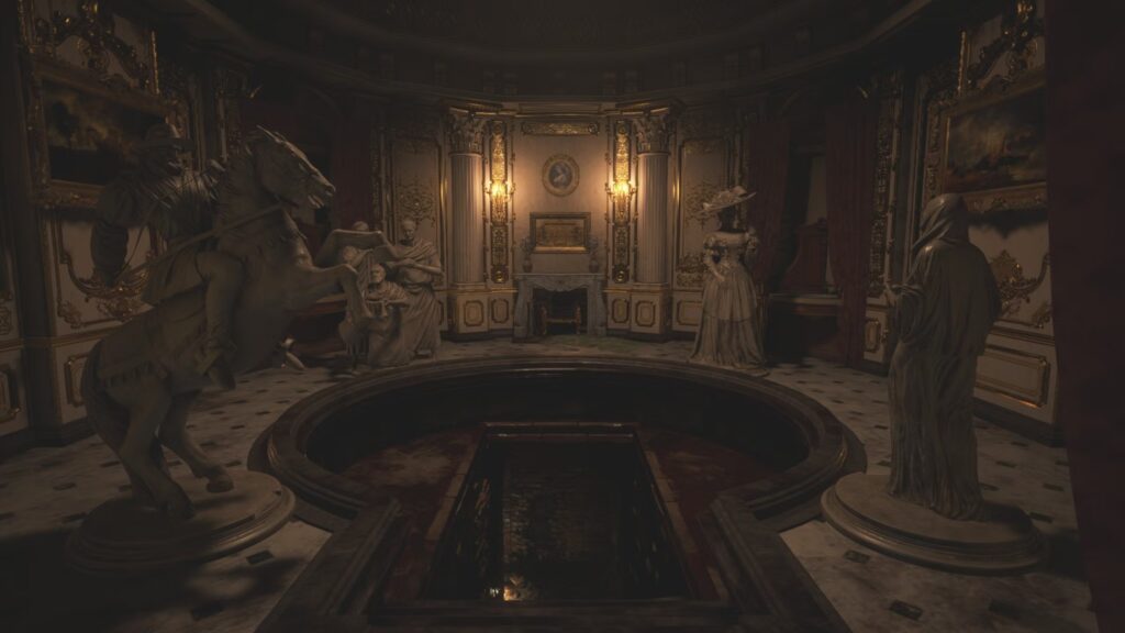 Cómo resolver el rompecabezas de la estatua en el Salón de las Abluciones