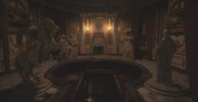 Cómo resolver el rompecabezas de la estatua en el Salón de las Abluciones