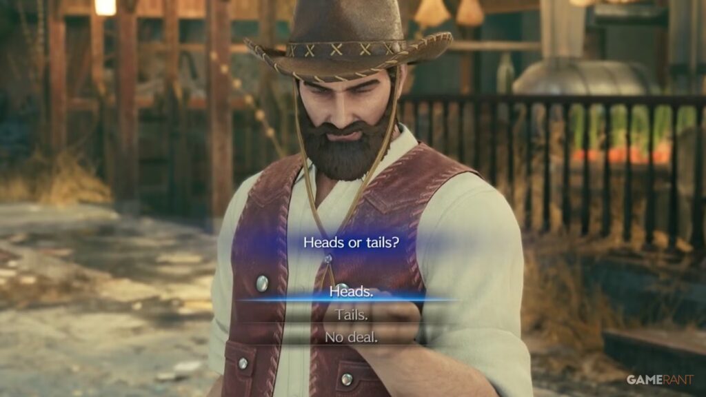 ¿Deberías elegir cara o cruz o no hay trato en Final Fantasy 7 Remake?