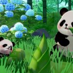 Ubicaciones de brotes de bambú frescos en la isla Starsand