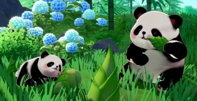 Ubicaciones de brotes de bambú frescos en la isla Starsand