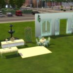 Todos los elementos del modo Construcción en el kit Solarium de la hora del té de Los Sims 4
