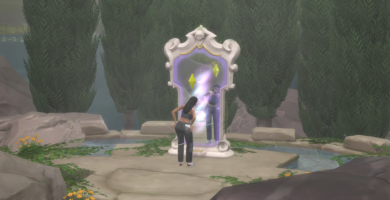 Dónde encontrar el espejo encantado en Los Sims 4