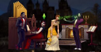 El jugador de Sims 4 construye un enorme castillo de vampiros gótico sin utilizar ningún contenido personalizado